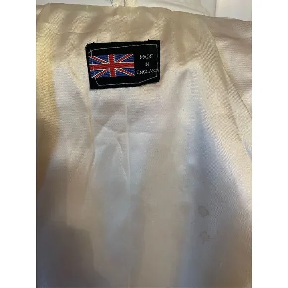 VINTAGE ADOLPH SCHUMAN FOR LILLI ANN | white button up fur jacket - Picture 15 of 16